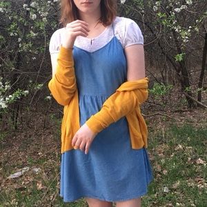 Cute Old Navy Blue Denim Sleeveless Mini Dress NWT